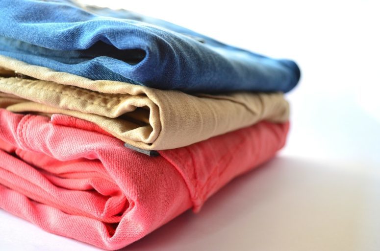 dry cleaning folded shirts